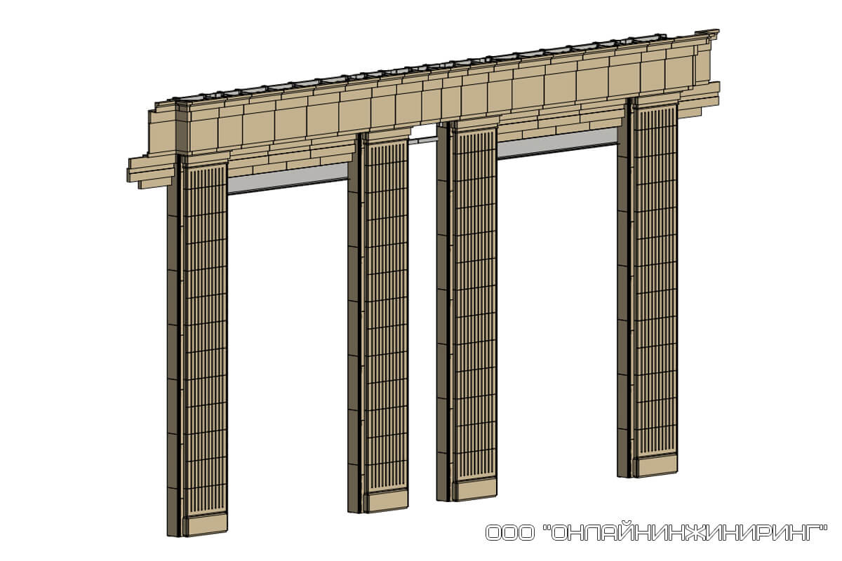 Раскладка камня на фасаде